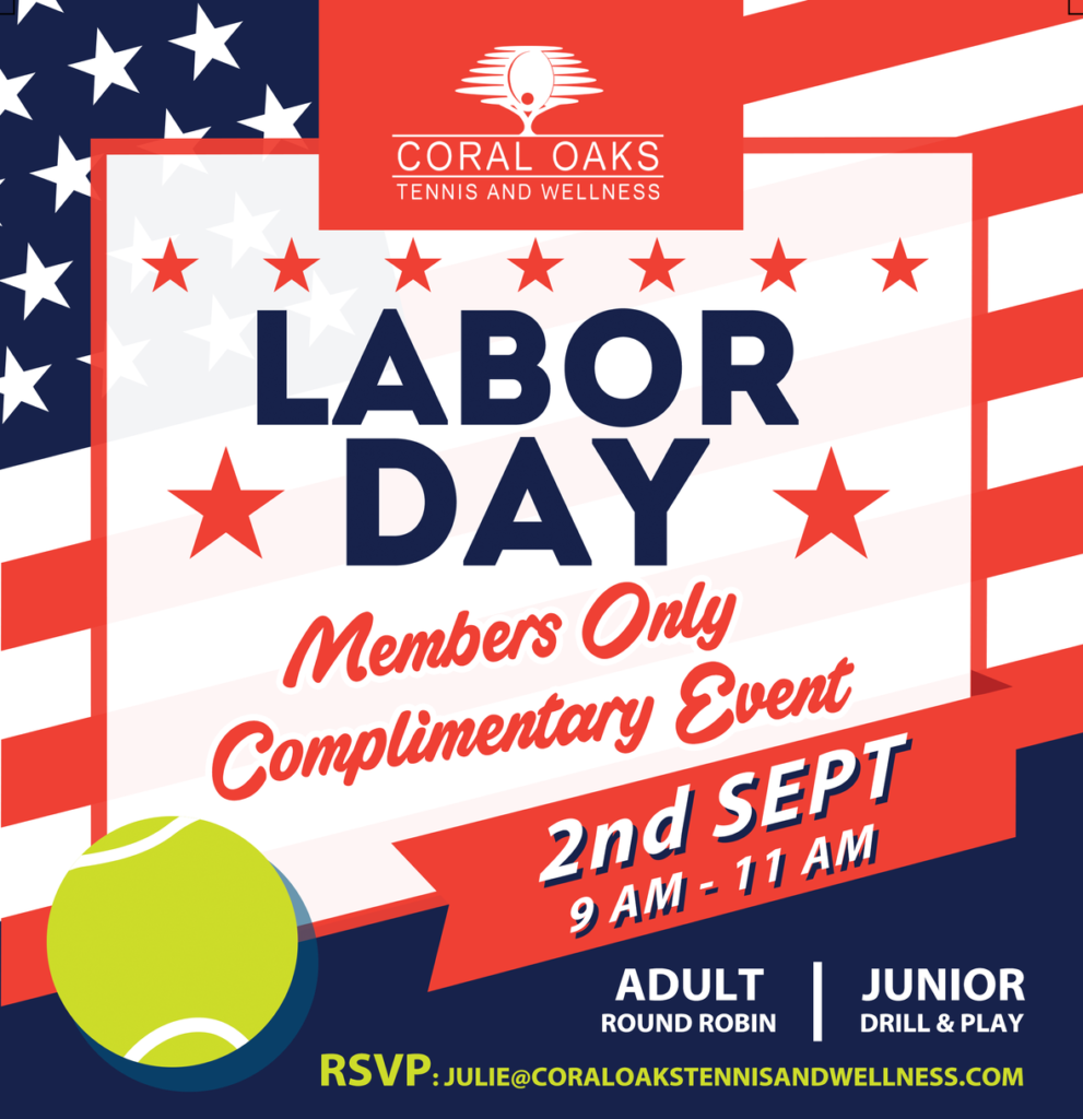 Labor Day Event Members Only Coral Oaks