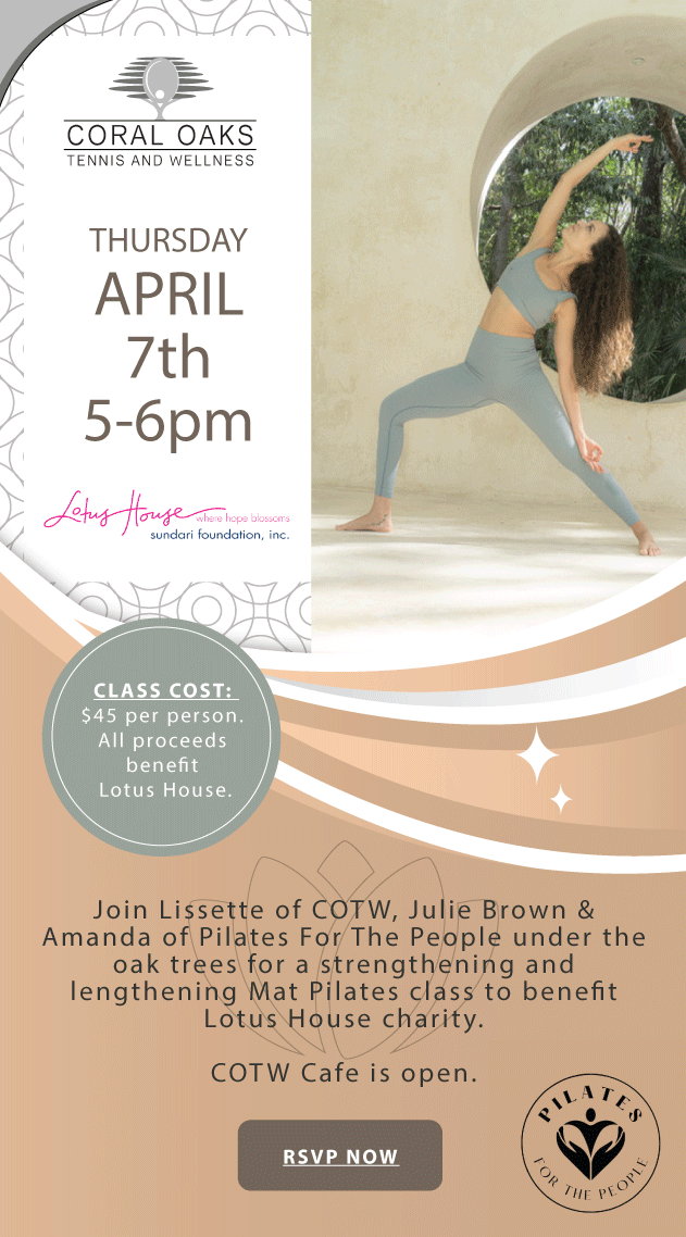 Thursday, April 7th – Pilates Class